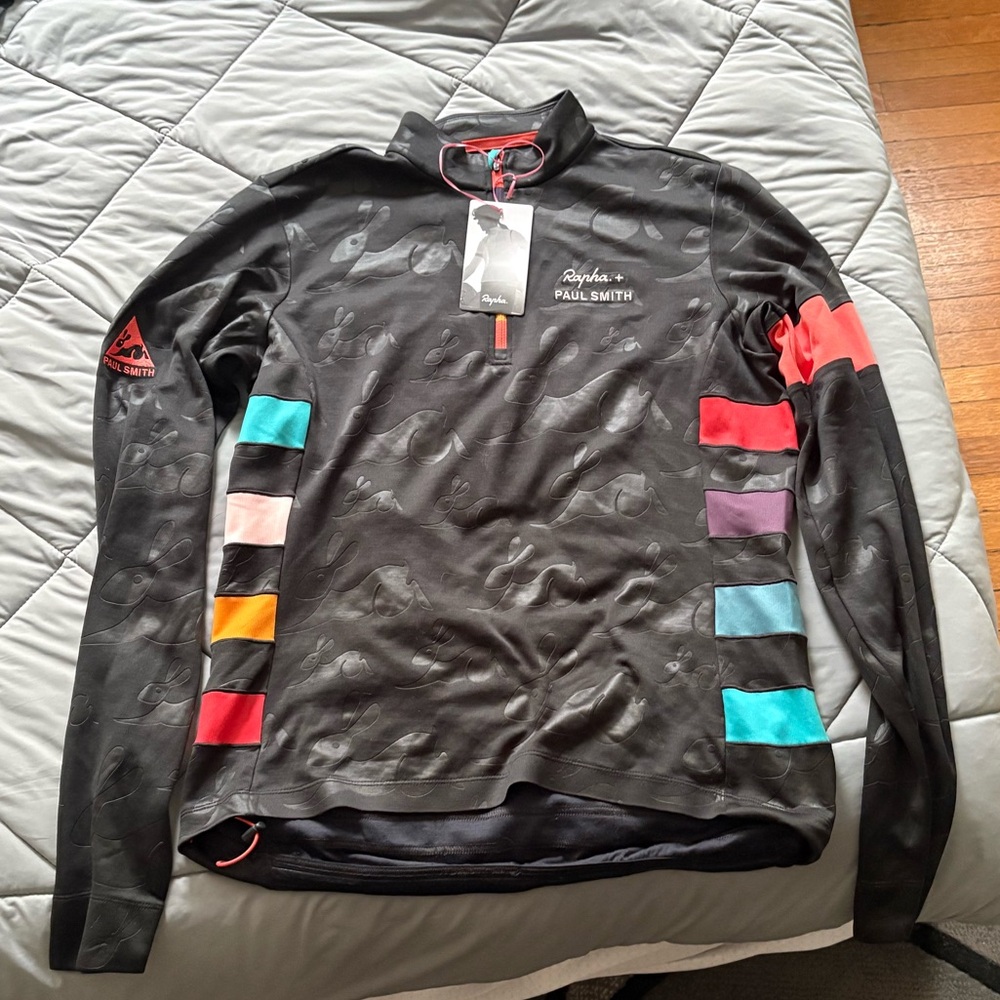 NWT - Rapha x Paul Smith Women’s XL long sleeve cycling jersey